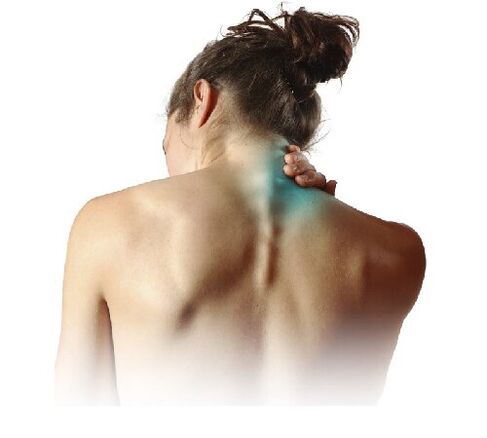 Bolečina je glavni simptom cervikalne osteohondroze. 